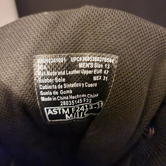 NWOT INTERCEPTOR TACTICAL WORK BOOTS SIZE 13 MENS - Picture 11 of 11